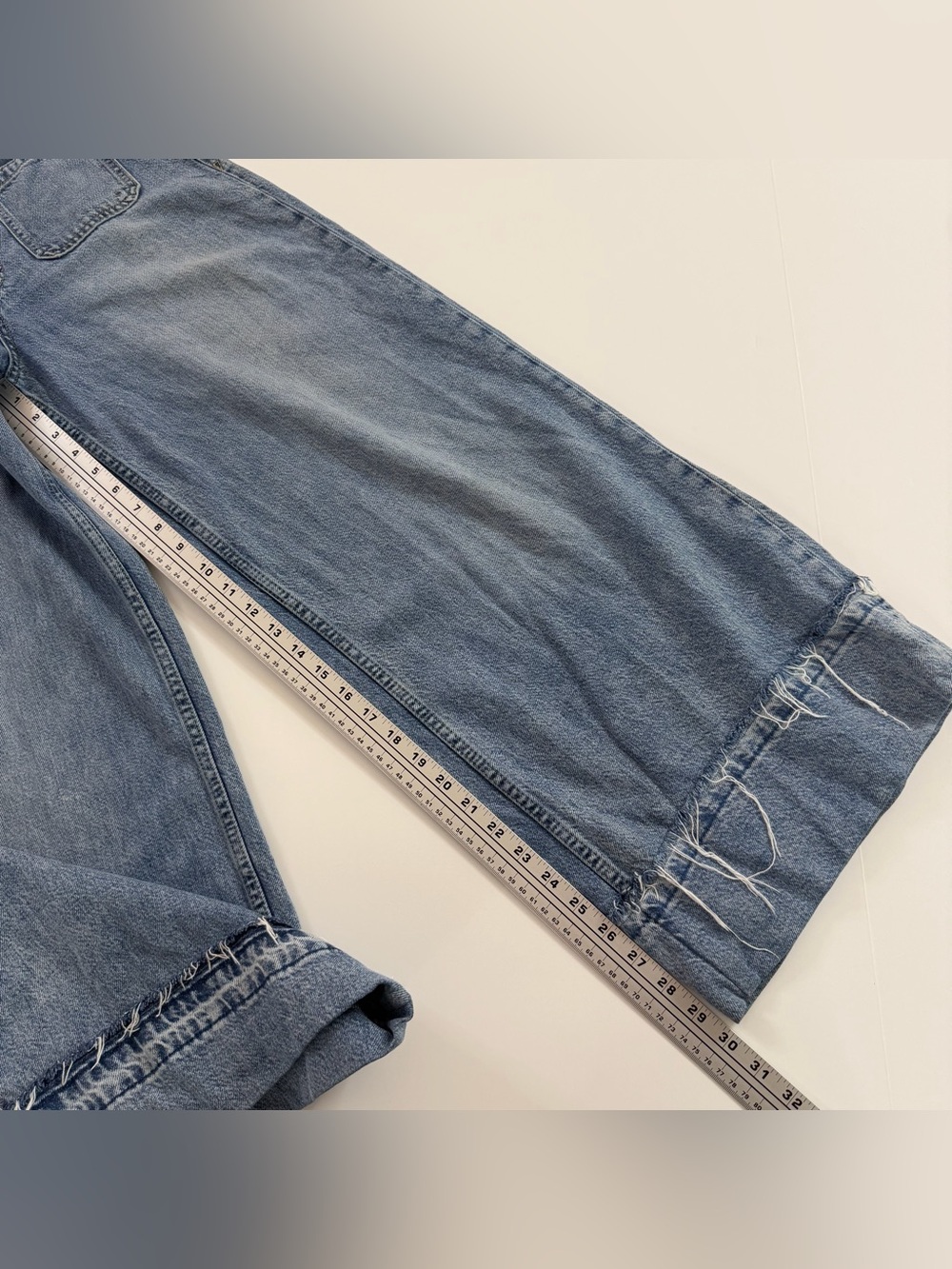 Gap Jeans Womens 28 6 Regular Baggy Mid Rise Raw Hem - Picture 6 of 10